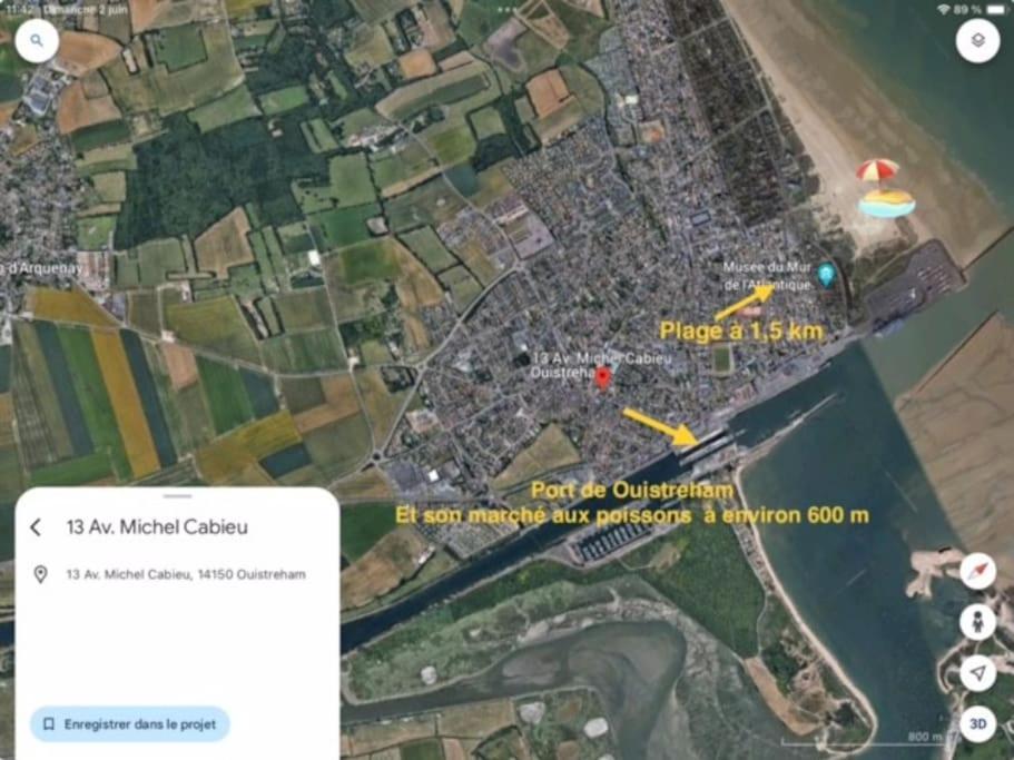 Les Embruns - Studio Avec Jardin Ouistreham Exterior photo